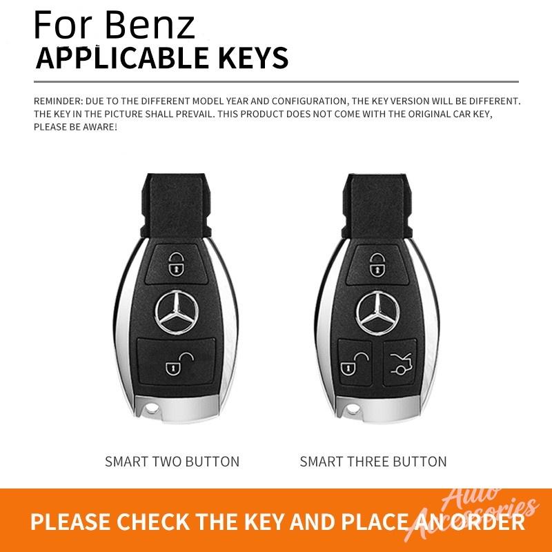 CRX1 Leather Car Key Case Cover Shell Fob For Mercedes Benz A B C E Class GLS GLA GLK GLC CLS CLA W204 W205 W212 W463 W176 Accessory