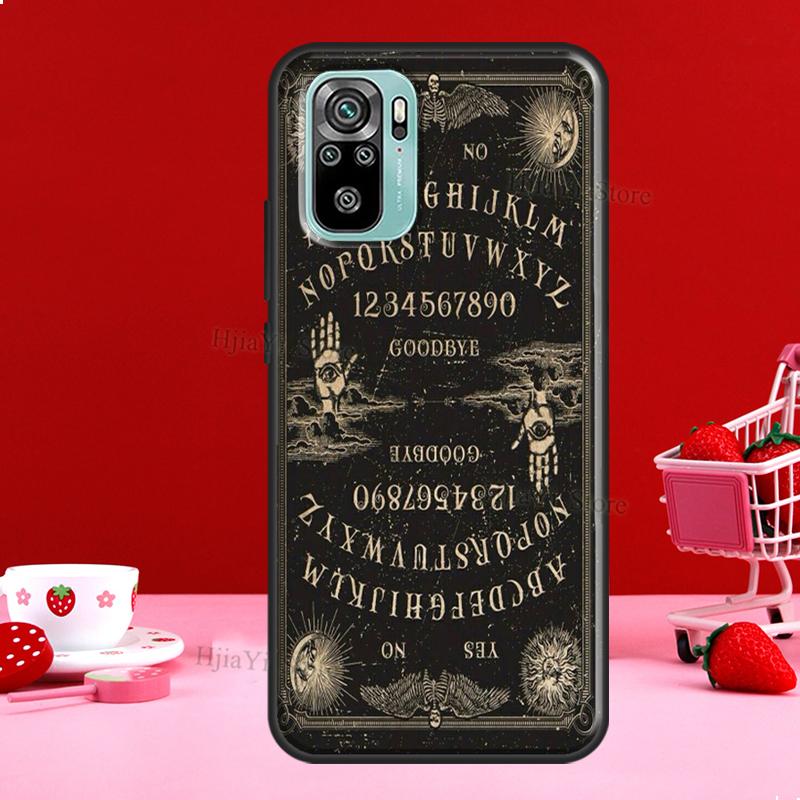 Dziewczęce Pastelowe Witch Goth Etui Ouija Dla Xiaomi Redmi Note 11 Pro Note 10 9 8 Pro 11S 9S 10S Pokrowiec Dla Redmi 10 9 9A 9C 9T