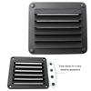 ABS Ventilation Window For Marine Cabin Motorhome Compartment Saltwater Resistant Adjustable Louver System Black White