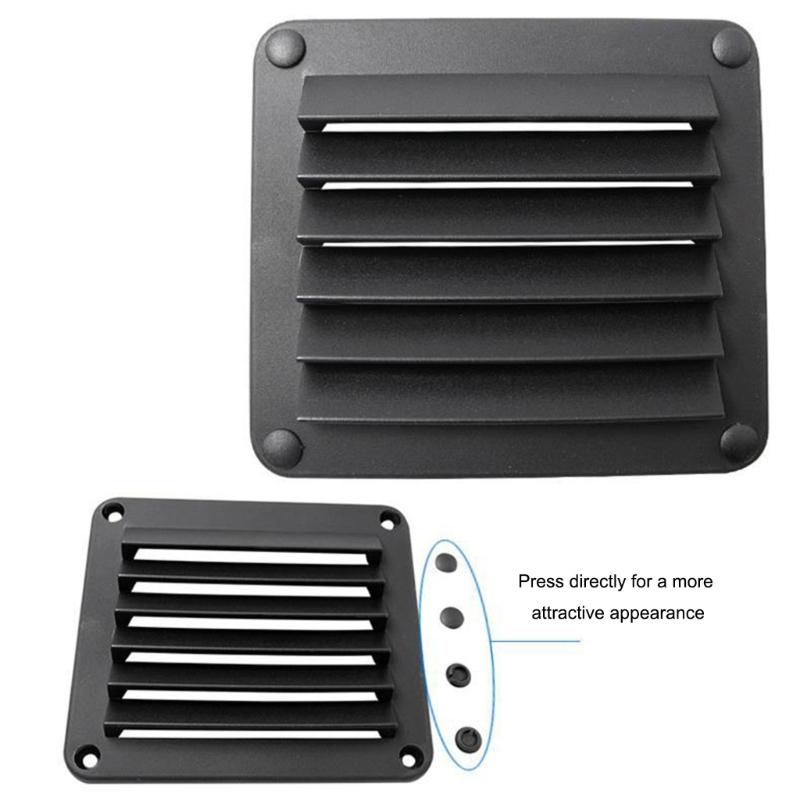 ABS Ventilation Window For Marine Cabin Motorhome Compartment Saltwater Resistant Adjustable Louver System Black White