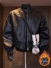 Men's Retro PU Leather Motorcycle Jacket - American Niche Design, High-End, Cleanfit, Cool.