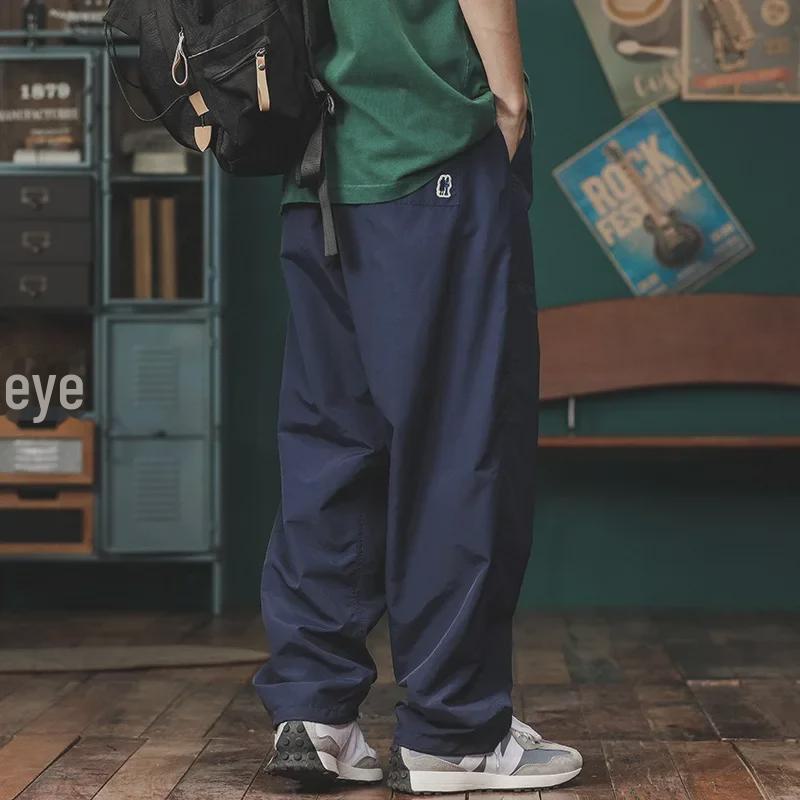 Men's Retro Japanese Quick-Dry Wide-Leg Overalls - Autumn Outdoor Casual Pants
