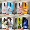 Cute Cartoon Cats Flower Case For Xiaomi Mi 9T Redmi K20 Pro Poco F2 Tempered Glass Phone Case Protective Back Cover Hard Shell