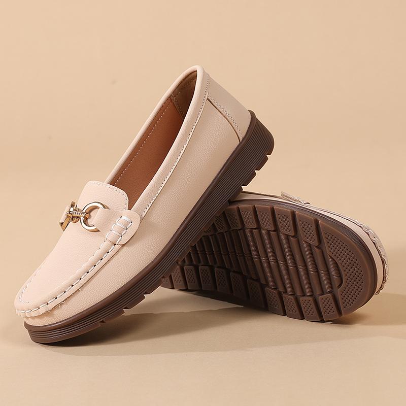 Women Moccasins Leather Shoes Driving Comfort Flats Casual Loafers Walking Maternity Shoes for Girl