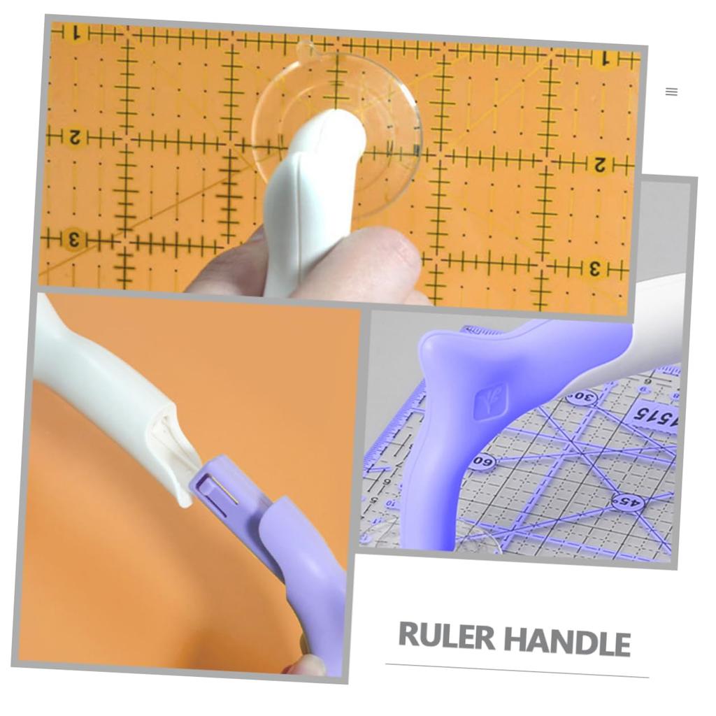 Suction Cup Ruler Handle Sewing Ruler Handle Quilting Ruler Tool Quilting Ruler Grip Sewing Ruler Gripper Quilting Ruler Fixator Suction Handle for