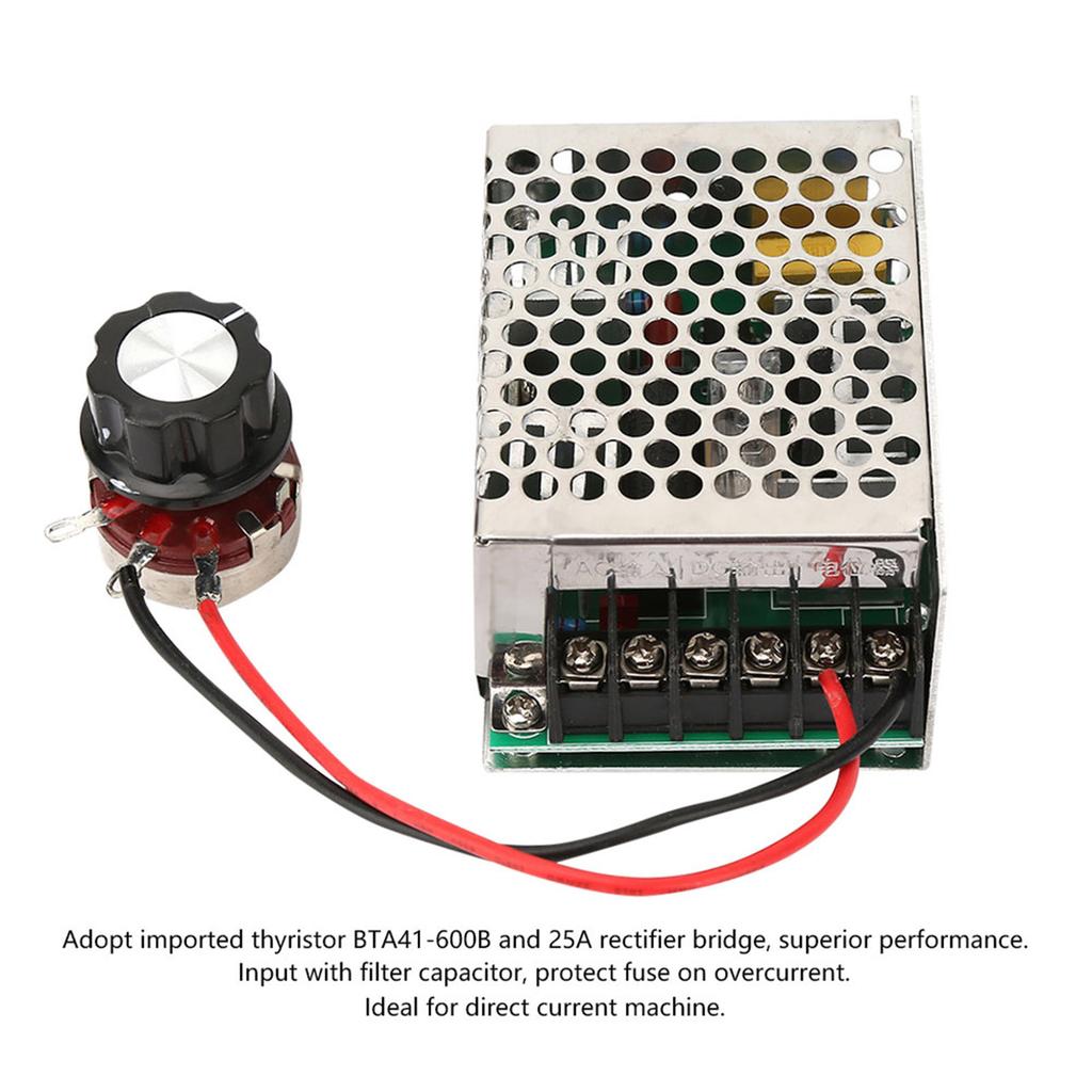 220V AC Single Phase Motor Speed Controller Governor 4KW DC Speed Control