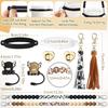 Tondiamo 2 Set Highland Cow Cup Accessories Set Compatible with Stanley Tumbler Include Silicone Beaded Bottle Strap Leather Tassel Charm Cow Rubber