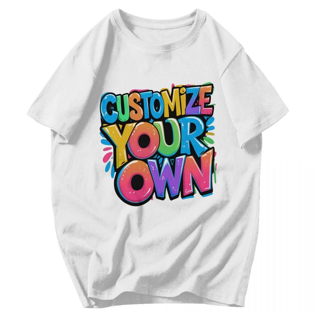 Men T Shirt Customize Your Own Design Pops Y2K Graphic Short Sleeve Unisex Tops T Shirts