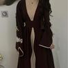 Pure Beauty Bow Long Robe Dress Abaya - Loriya 2025, Europe, America & Middle East Style, Model LR962