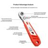 Mini Ratchet Wrench Screwdriver 1/4" Hex Adjustable Quick Release Socket Handle Hand Tool For Car Repair In Tight Spaces 1Pc