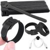 Cable Tie Bandset 50Velcro Reusable Cord Organizer Wiring Band Width 12mm150mm Black