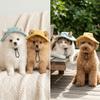Oorgaten Kleine Honden Zonnehoed Zonbescherming Verstelbare Riem Hond Bucket Hoed Ademend Lichtgewicht Huisdier Buiten Hoed Pomeriaan
