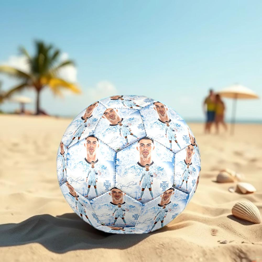 Cristiano Ronaldo Taglia 5 Pallone da Calcio Pallone da Calcio ad Alta Elasticità Per Competizione All'aperto Allenamento Quotidiano Gioco