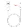 Universell 2-stifts 4 mm 7,62 mm 4-stifts Stark Magnetisk Laddningskabel USB Laddningslinje Sladd Svart Vit för Smartklockor