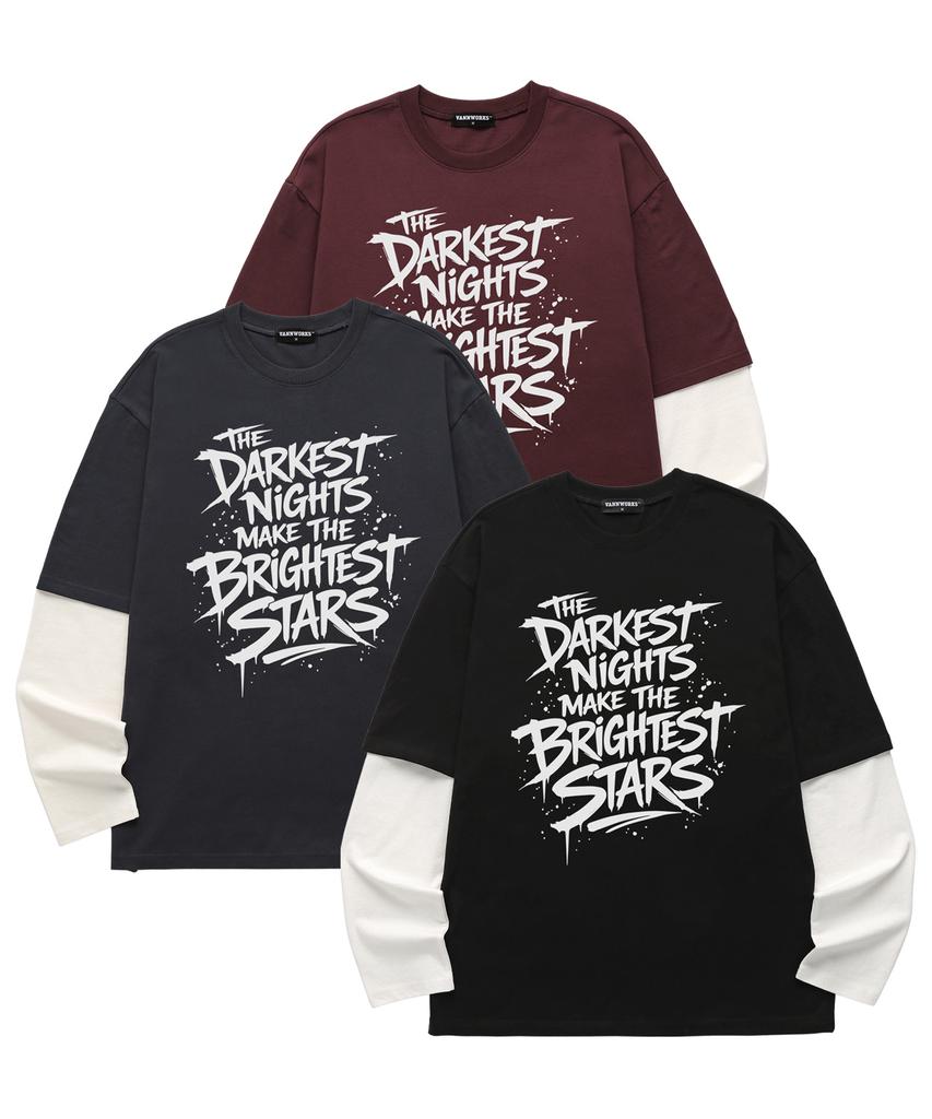 VANNWORKS Layered Brightest Star Long Sleeve (Vvll0221) Charcoal