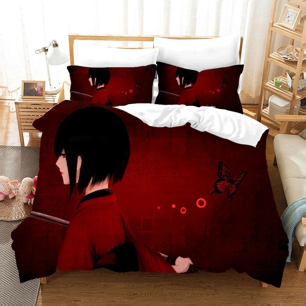 3D-gedrucktes Anime-Bettwäscheset „Attack on Titan“ von AOT, Bettbezug, Doppelbett, Zwilling, Vollkönigin, König, Erwachsene, Kinder, Bettbezug