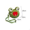 Frog Crossbody Bag Plush Shoulder Handbag Purse for Walking Girls Beach Travel