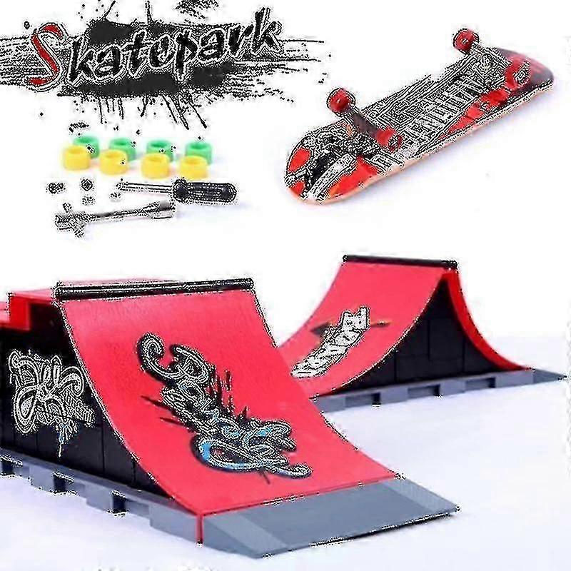 Finger-Skateboards Skatepark Rampenteile Deck Sportspiel für Kinder