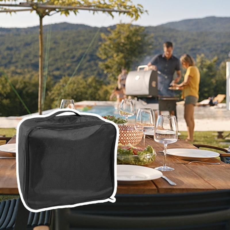 Portable Cooking Stove Storage Bag Durable Fabric Featuring Waterproof Liner for Campings and Hiking Adventures