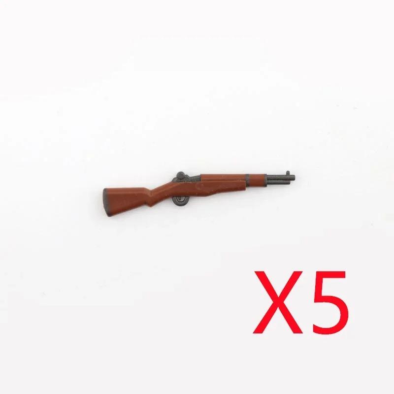 5 CM WWII Military Building Blocks American German Soviet Soldier Figures Weapons Accessories Guns Pistol Sniper Belt Mini Bricks MOC