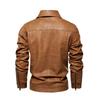 Fourth Generation Men's Leather Jacket - Wash-Faded Style, European Boutique Design, US Sizing
