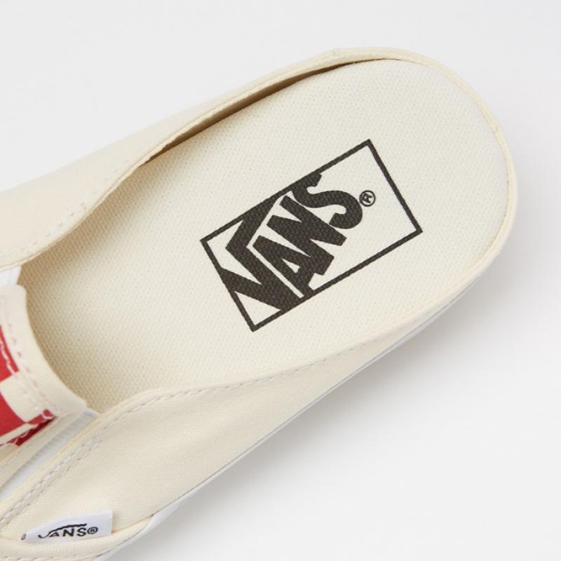 Vans Classic Slip On Mules    Checkerboard  Racing Red White  Vn0004kttlf1