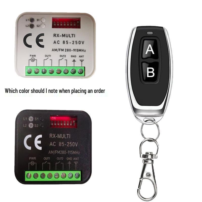 Dual-Channel Multi-Frequency Remote Switch DC9-30V AC85-250V RX-Multi280-868 Receiver