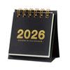 Mini Desk Calendar 2026 Standing Flip Small Desktop Calendar Jan.2026 to Dec 2026 12 Monthly Calendar with Twin-Wire Binding for Home Office School
