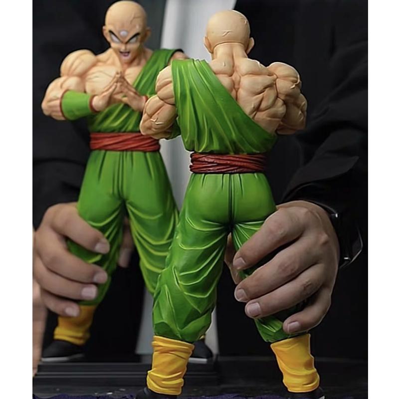 30cm Anime Dragon Ball Z Figure Tien Shinhan Infinite Warrior Pvc Statue Collectible Figurines Model Doll Decoration Toy Gift