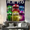 R.E.P.O POSTER Wall Hanging Printed Fabric Blanket Decorative Tapestries for Bedroom Living Room Home Decor
