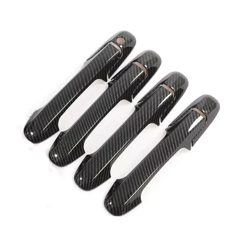 For Honda Accord Sedan 2003 2004 2005 2006 2007 Carbon Fiber Car Sticker Door Handle Cover Trim Accessories Protect Decoration