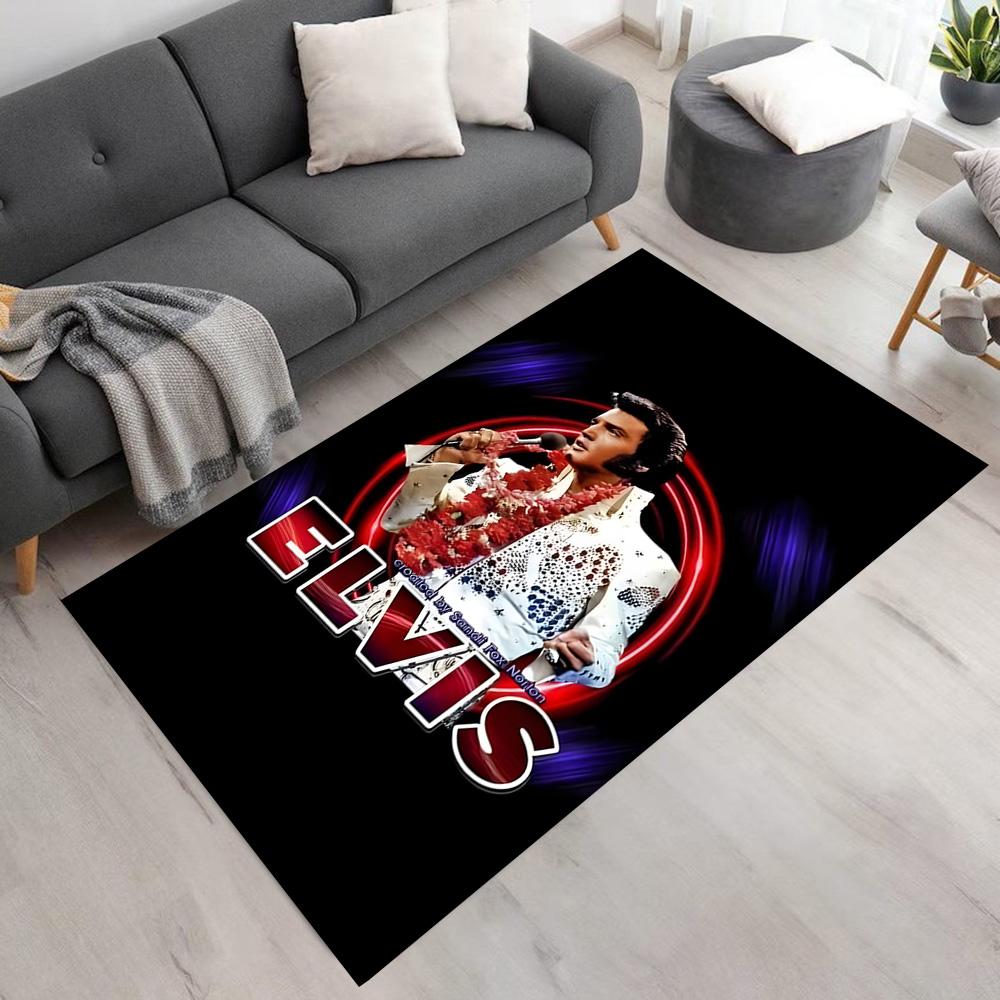 Elvis Presley Floor Mat Design for Hallway Dormitory Entryway Bedrooms Antislip Carpet Anime Office Decor Birthday/Christmas Gift