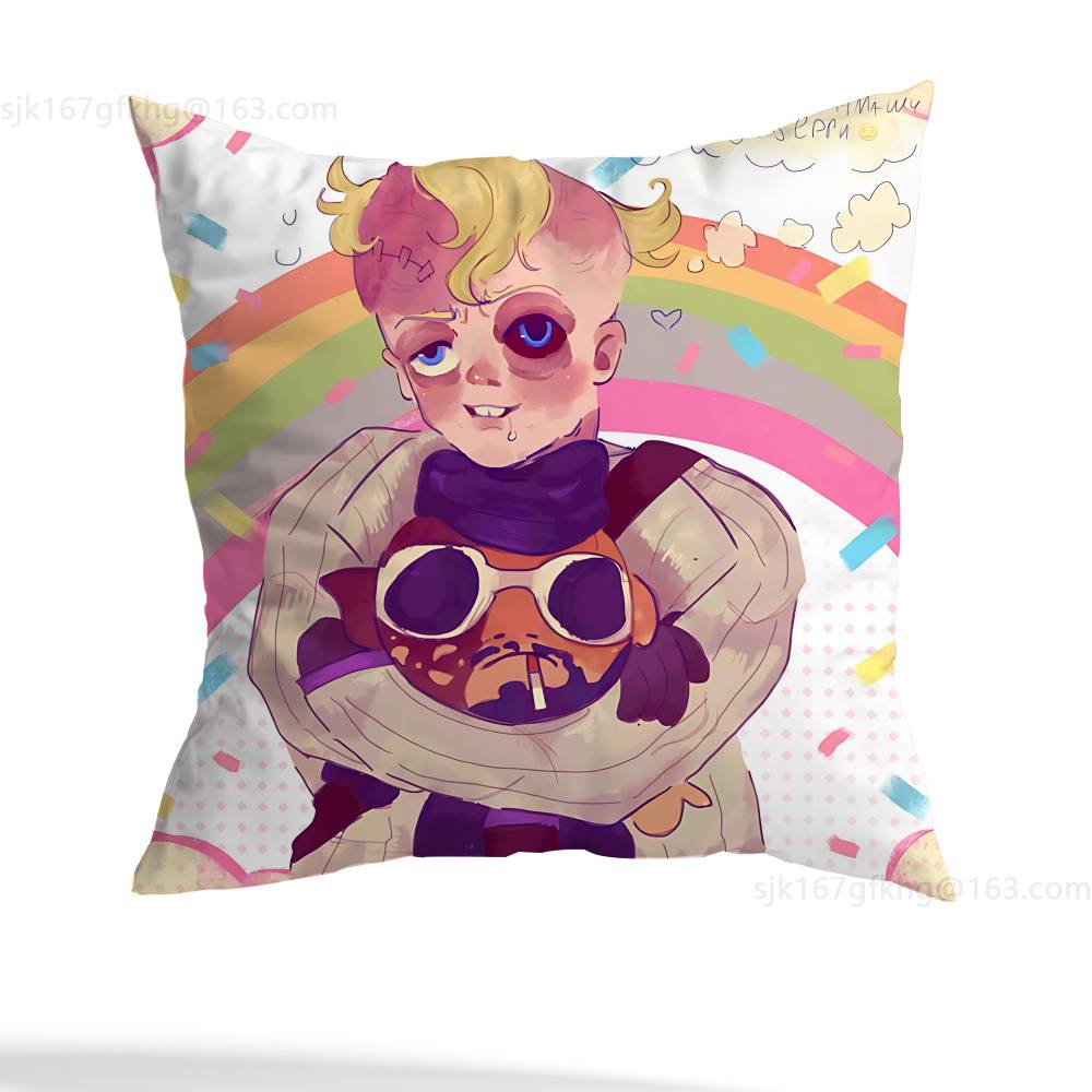 Franco B-Barbi O-Outlast T-Trials Pillow Case Anti-dustmite Pillowcase Invisible zipper silky short plush Sofa cushion cover
