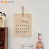 Dollhouse Canvas Hook-Design Cloth Material Calendar Wall Calendar, High-Value Retro Design, Worthy Wall Calendar Decoration