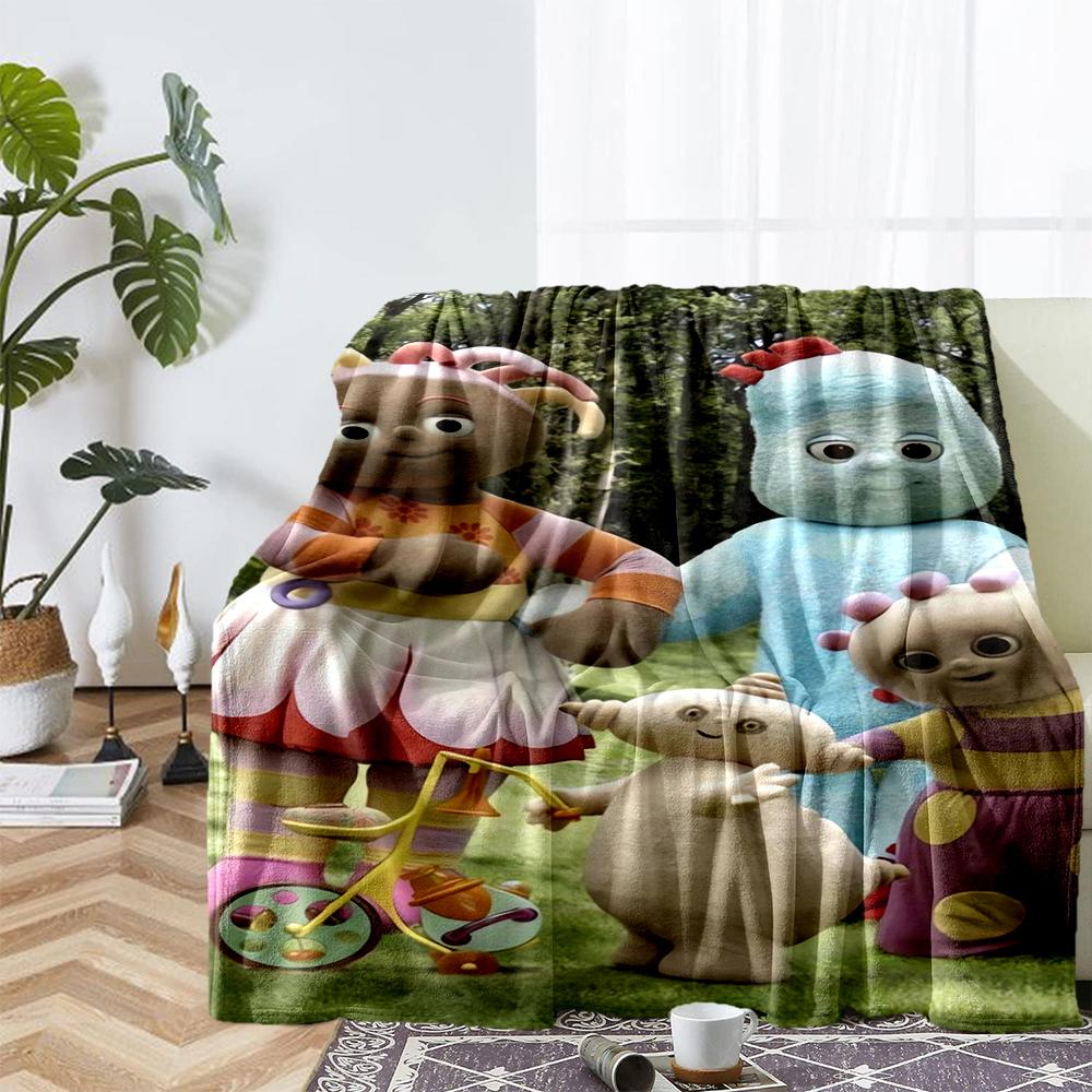 In the Night Garden Theme Printed Blanket - Perfect for Couch, Bed, Travel & Outdoor Use | Machine Washable, Cozy & Durable.