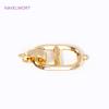 18K Gold Plated Oval Pearl Clasp For Bracelets,Brass Connector Fastener For Jewelry Making Supplies,DIY Jewelry Accessories