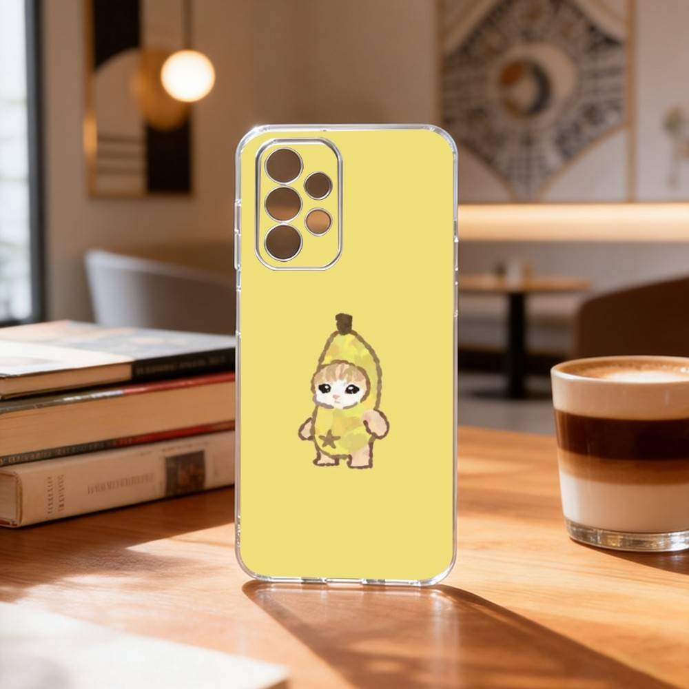 cute banana fruit pattern Phone Case For Samsung S25,S24,S21,S22,S23,S30,Ultra,S20,Plus,Fe Transparent Cover