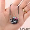 5Pcs Mini Doll Camera Pendant Cute Doll Decor Accessories Cartoon Pendant Dollhouse Camera Decoration Children Toys