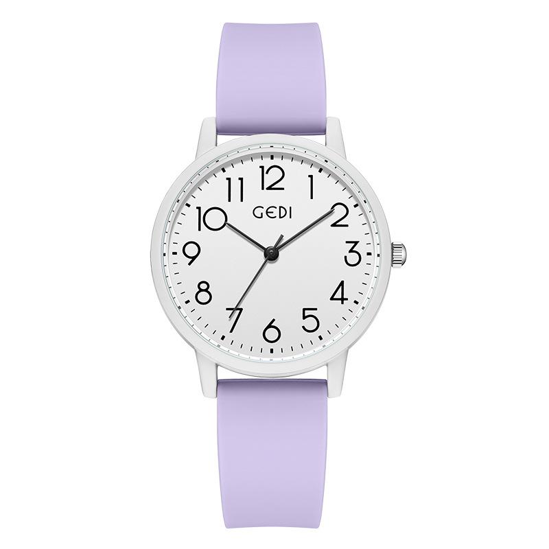Eenvoudig Examen Speciale Horloge voor Middelbare Scholieren Snoepkleurig Waterdicht Siliconen Horloge Dames Hoge Waarde Quartz Horloge
