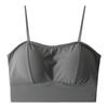 Thickened 4 Cm Chest Pad, Summer Ice Silk, Large U Back, Sling, Beautiful Back, Chest-wrapped Tube Top, No Steel Ring Backing, Underwear, Bra.