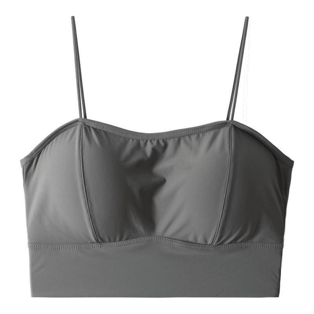 Thickened 4 Cm Chest Pad, Summer Ice Silk, Large U Back, Sling, Beautiful Back, Chest-wrapped Tube Top, No Steel Ring Backing, Underwear, Bra.