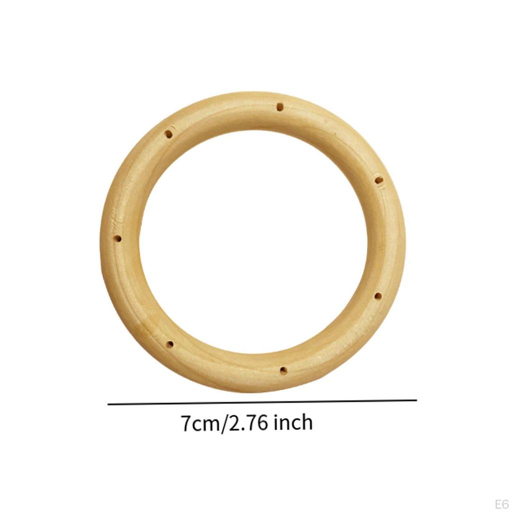 20 Pieces Wind Chime Circles Top DIY Chimes Home Frame