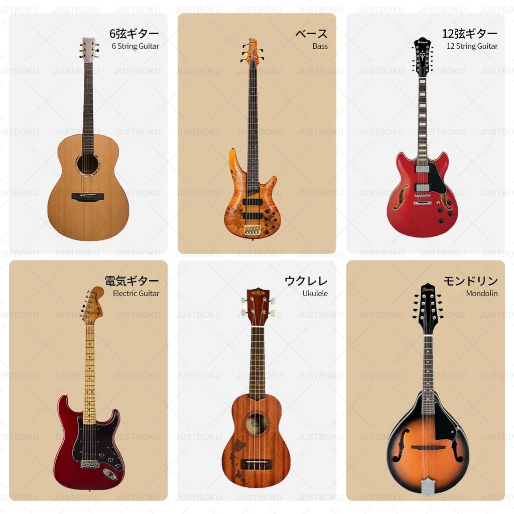 JUSTBOKU Guitar Guitar Stable Wooden Instrument Stand for Ukulele and Electric Bass of Stand, Wall-Mounted Hanger, Anti-Tip (Set 1)