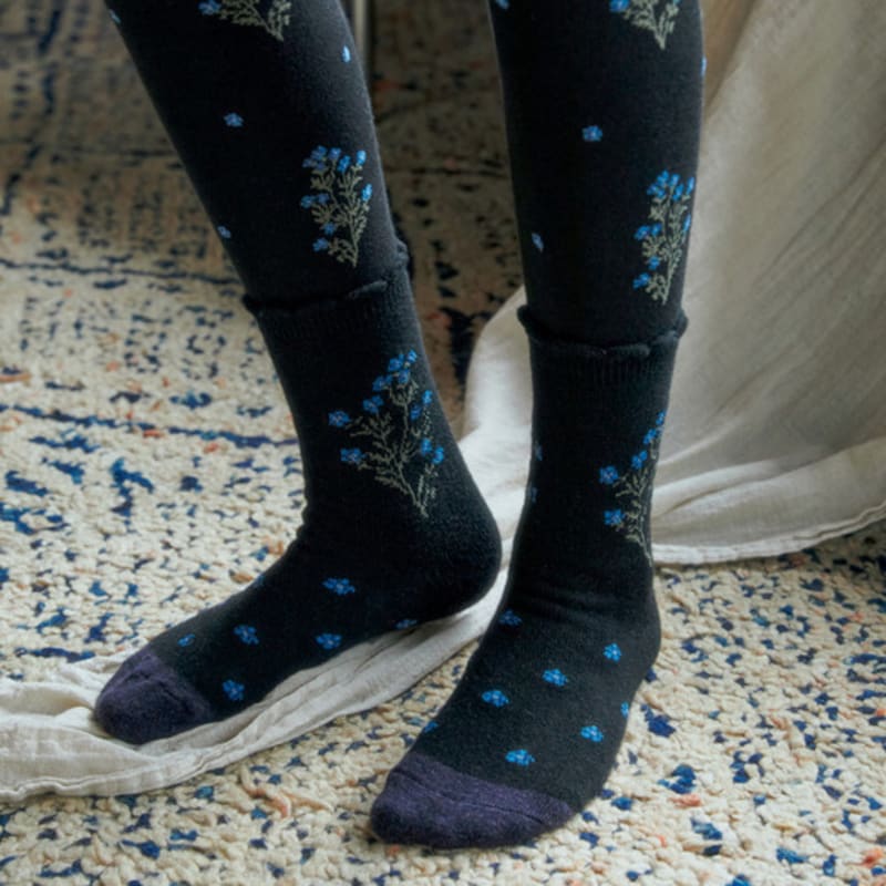 

SOCKS APPEAL NAT wool myosotis black