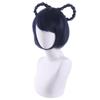 30CM Spiel Genshin Impact XiangLing Cosplay Perücken Dunkelblau Kurze Hitzebeständige Synthetische Haar Halloween Party Rolle Spielen Perücke