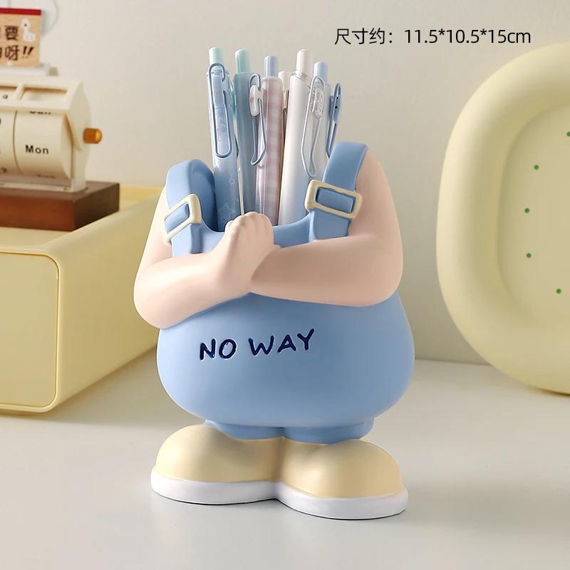 Cartoon-Stifthalter, Schreibtisch-Dekoration, Aufbewahrungs-Dekoration, praktische Schulgeschenke für Jungen, Mädchen, Lehrer und Schüler