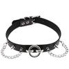 Exotic Accessories of Bdsm Slave Bondage Leather Collar with Leash Ring Steel Chain Sex Toys to Lover Roleplay Posture Spreader