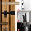 Metal Gate Latch Multi-Function Farm Flip Fence Gate Latch Heavy Duty Barn Door Lock Hardware for Shed Barn Cabinet