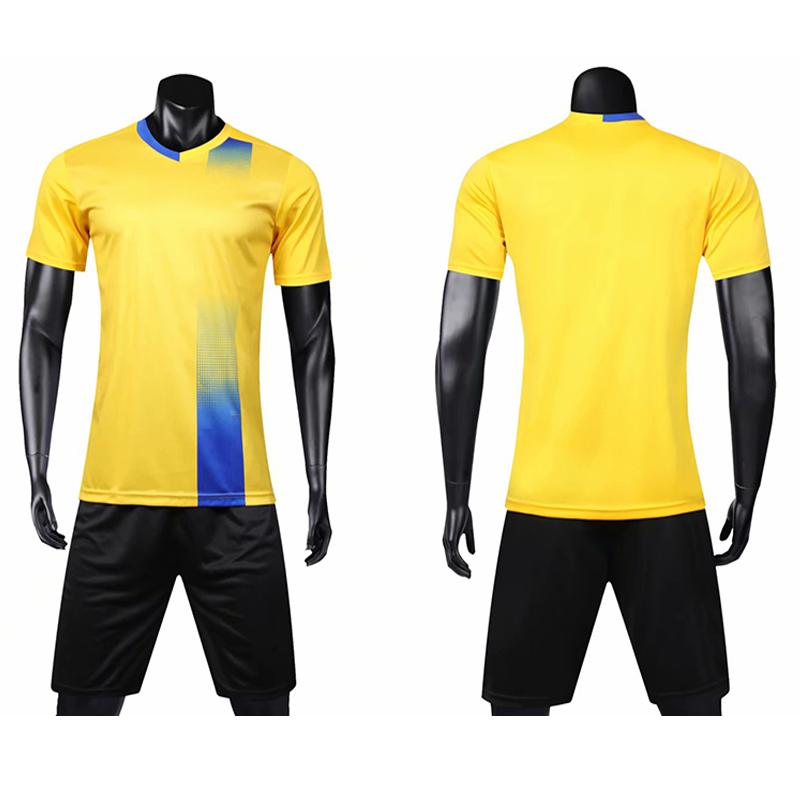 Set Maglia da Calcio Rossa a Maniche Corte da Uomo Giallo Uniforme da Calcio per Adulti Uomo Verde Maglia da Calcio di Squadra