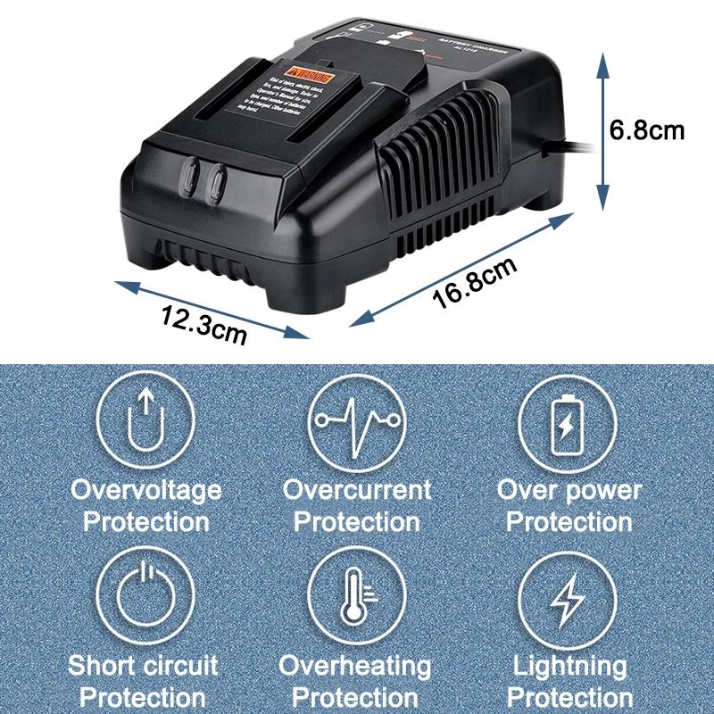 Fast Charging 2A Charger For RIDGID/AEG 18V L1815G L1820R L1820S L1825R L1830R Li-Ion Battery Power Tool Accessories